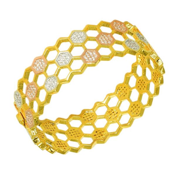 

bangle honeycomb diamond bracelet build love nest wide version charm gold bracelets african spain jewellery customized designer, Black