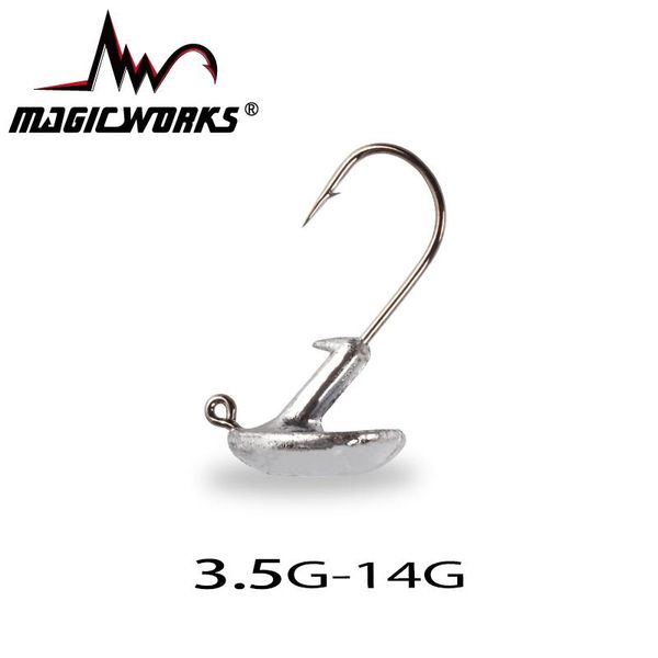 

blood slot lead jig head 10pcs/lot 3.5g 5g 7g 10g 14g carbon steel hooks for soft lure fishing tackle accessories