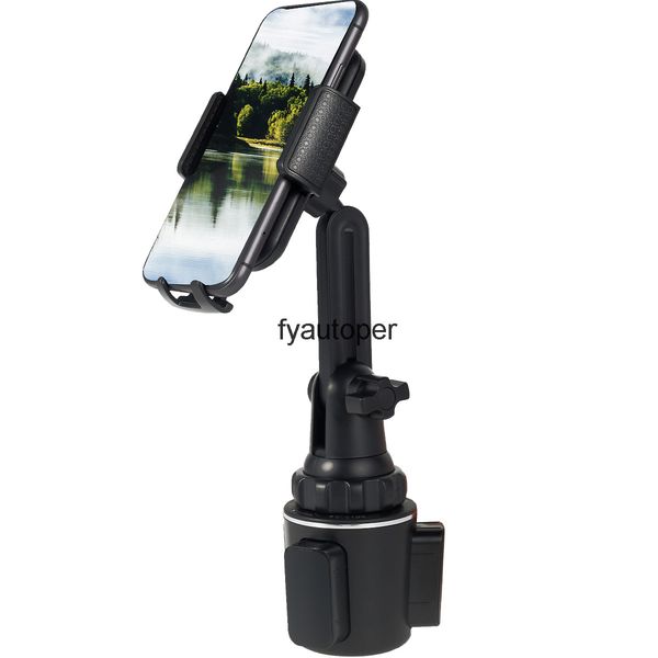 

car cup holder phone mount universal mobile cradles 360 degree rotation adjustable 3-6.5 inches
