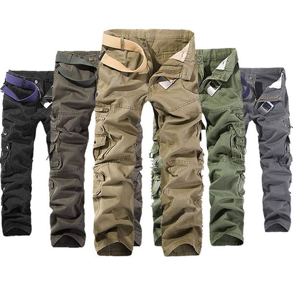 

men's pants men vintage loose korean streetwear cargo mens gothic fashion 2021 camouflage aesthetic clothing punk, Black