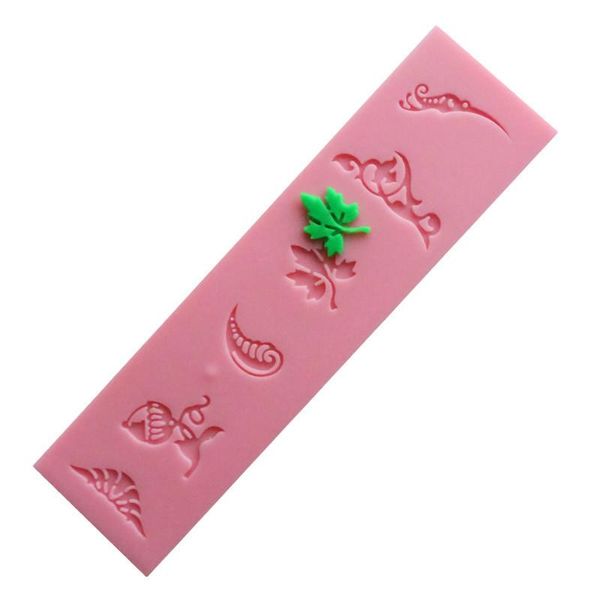 

cake tools creative silicone mold diy accessories lace leaves decorating