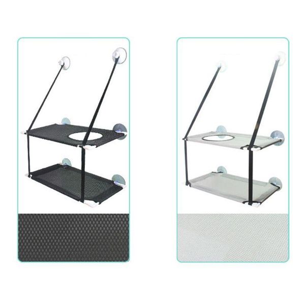 

cat beds & furniture double layer hammock window bed fleece blanket and toy extra large sturdy holds two cats easy to assemble