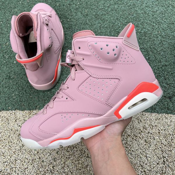 

aleali may x 6 millennial pink women basketball shoes simple stylish rust bright crimson ladies sports sneaker ci0550-600
