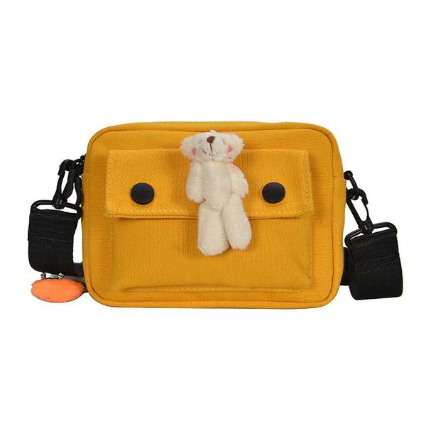 

backpacks female bag 2021 korean version of the wild messenger student canvas