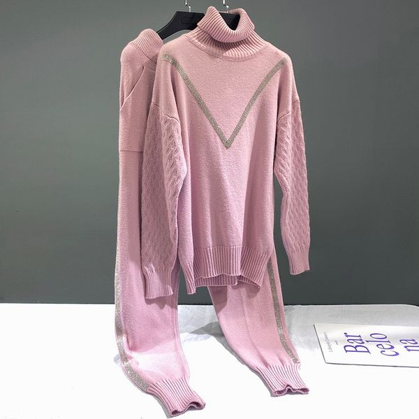 

Pink Mode 2 girls'clothes oversized sleeve tops long pants define suits a249, White