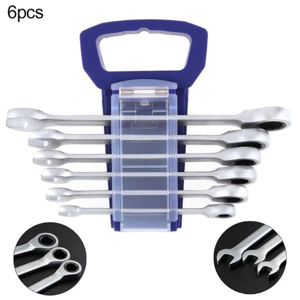 

hand tools 6pcs 8-17mm/9pcs 8-19mm wrench tool combination spanner set gear ring for installation/maintenance chrome vanadium