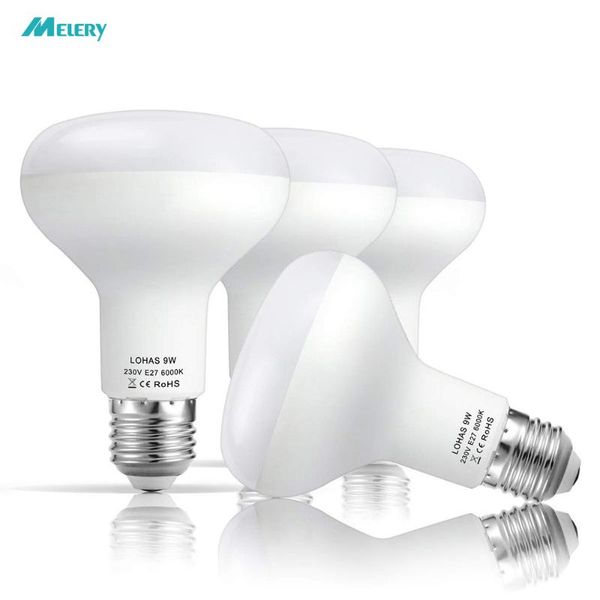 

bulbs e26 e27 led bulb 9w reflector light incandescent indoor outdoor headlamp 720lm warm cool white 3000 6000k [energy class a+] 4pcs