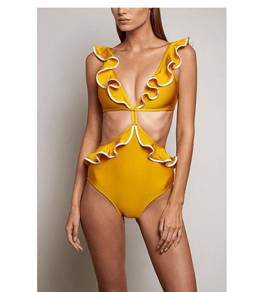 

bathing suit fashion swimsuit one-piece swimwear solid color lace suits