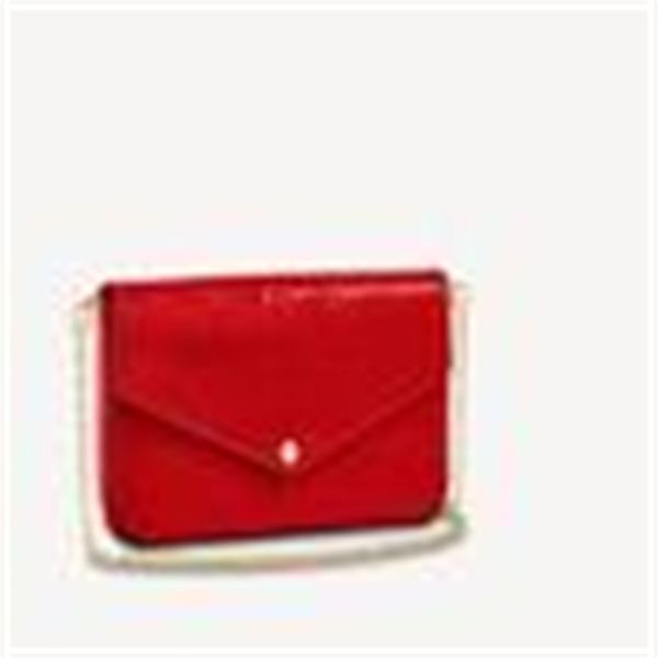 

m61293 pochette flicie chain bag bumbags long wallet chain wallets purse clutches evening pouches mini be 7699, Black;red