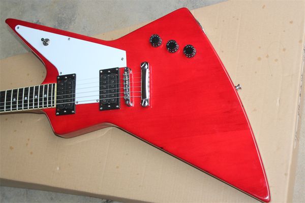 

classic goose shaped electric guitar silver burst can be customized left