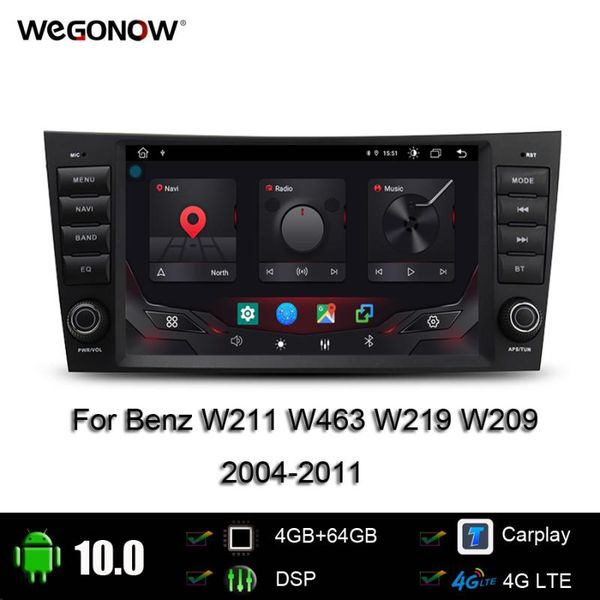 

carplay dsp ips 8'' android 10.0 4gb+64gb car dvd player sim gps map wifi radio bluetooth for w211 w463 w219 w209 2004-2011