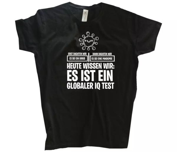 

c0vid 19 - a global iq test-pandemic lockdown t-shirt s-xxxl, White;black
