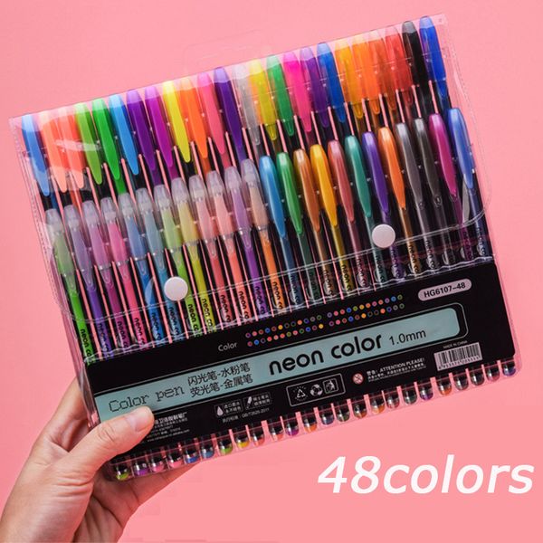 

pen 48 color flash color diy p album high gloss pastel hand account neutral set