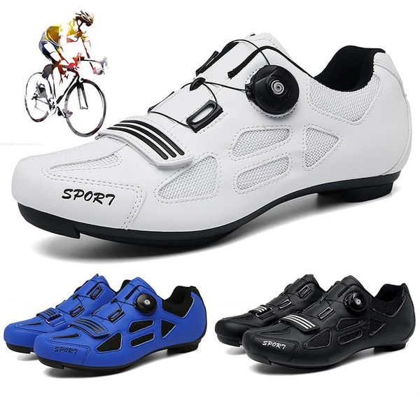 

cycling shoes mens sports self-locking road bike sneakers racing women bicycle shoe indoor and outdoor universal footwear, Black
