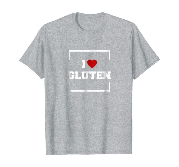 

i love gluten t-shirt, White;black