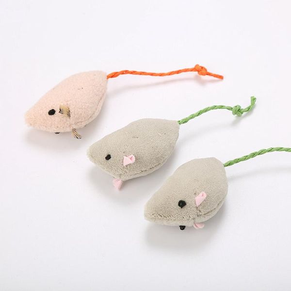 

cat toys 1pcs random color pet mouse toy creative plush bite interactive funny simulation