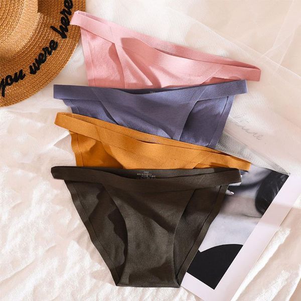 

women's panties cotton for women seamless thongs female lingerie underwear briefs girls 4c56, Black;pink