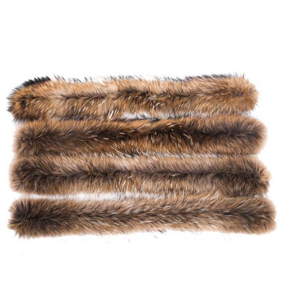 

scarves 100% real fur collar for parkas coats women winter coat luxury raccoon warm neck warmers, Blue;gray