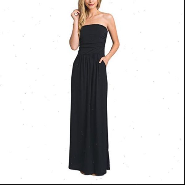 

bandeau holiday off shoulder women dress long summer solid maxi, Black;gray