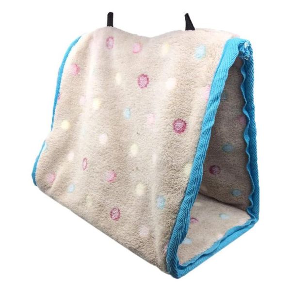 

parrot cotton hammock winter pet nest warm triangle toy bird supplies portable hanging cages