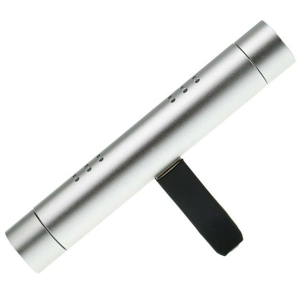 

80*13mm air outlet fragrance clip aluminum alloy freshener perfume diffuser silver durable car
