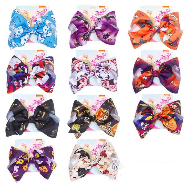 

halloween girls hair accessories hairclips baby bb clip kids barrettes clips bow children jewelry ornaments accessory b8498, Slivery;white