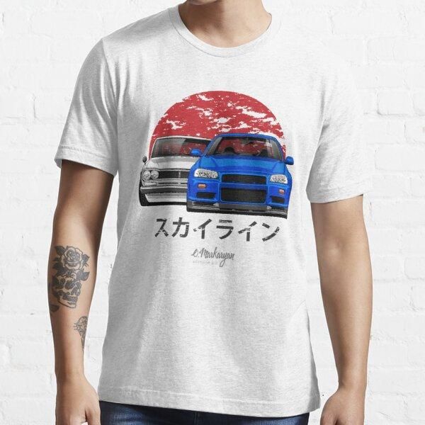 

skyline r34 and hakosuka clown t shirt men/women printed terror fashion t-shirts men's, White;black