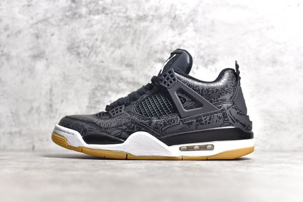 

2021 basketball shoes 4s senior high school student men's dunk black laser running fitness women's trainer sneakers size 36-46