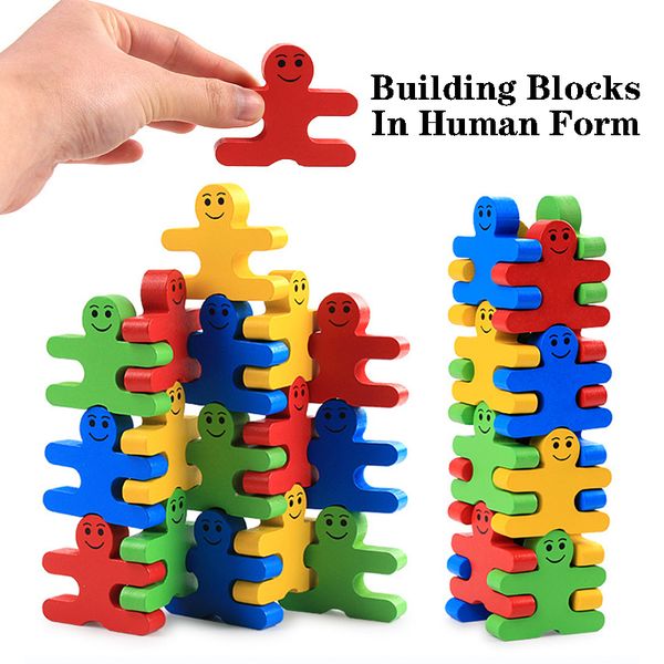 

kids creative wooden jenga toy balance building puzzle wooden stacking montessori educational puzzle toys as for gift