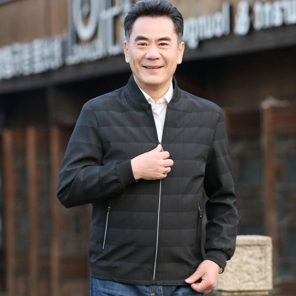 

men's jackets mens windbreaker high dad for men autumn jacket, Black;brown