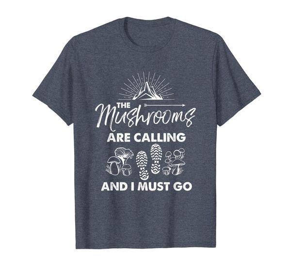 

mushrooms are calling morel fungi morchella picking t shirt, White;black