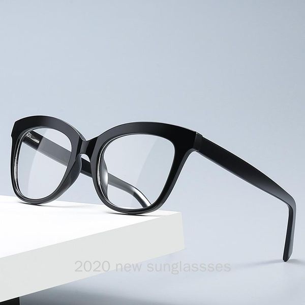 

fashion sunglasses frames retro square glasses men women optical computer 2021 women's nx, Black