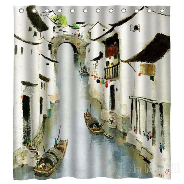 

shower curtains the jiangnan rain lane design curtain bathroom accessories