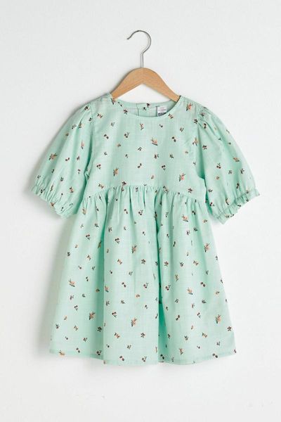 

flaneur baby girl short sleeve floral dress superior quality for summer special occasions girl's dresses, Red;yellow