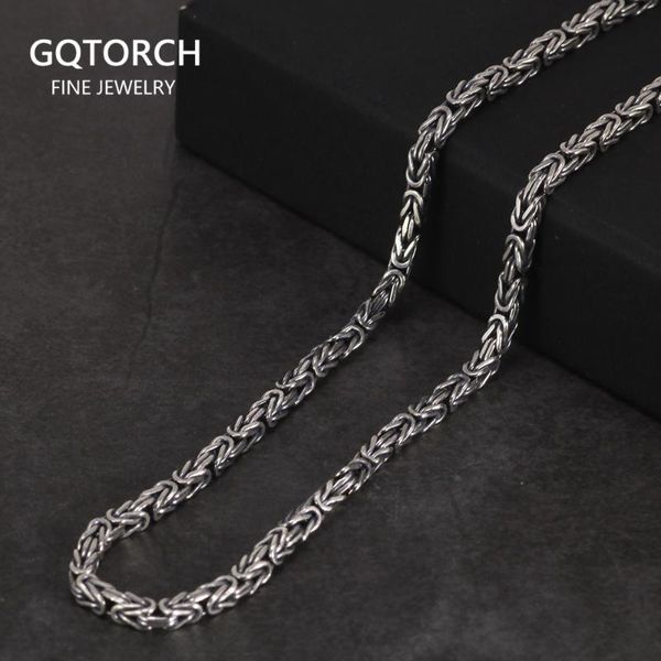 

chains s925 sterling silver peace pattern handmade necklace men line pirate ship jewelry retro punk style