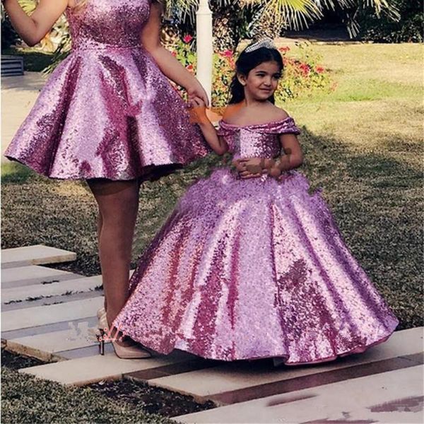 

family matching outfits ankle-length with ribbon belt mesh ployster tiered girls evening prom long dress flower dresses, Blue
