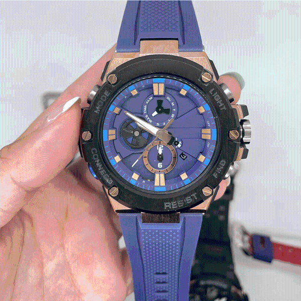 

wristwatches fashion brand gst-b100 casual digital electronic men's watch ice stainless steel dial sports women's, Slivery;brown