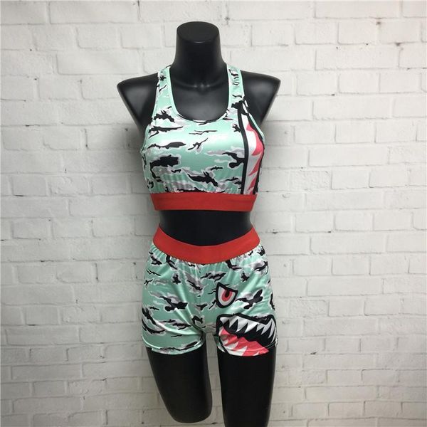 

ethika 2 piece set womens tracksuits tube crop biker shorts suit tracksuit fitness matching clothing outfit, Gray