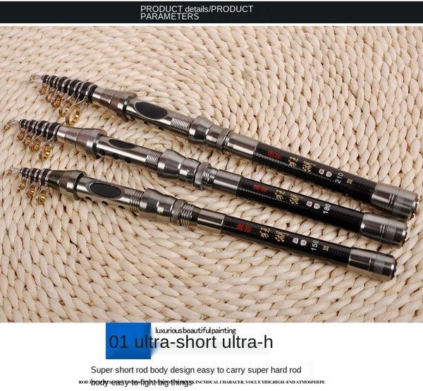 

boat fishing rods 1.8m rod spinning carp feeder carbon fiber pesca mini travel reel seat