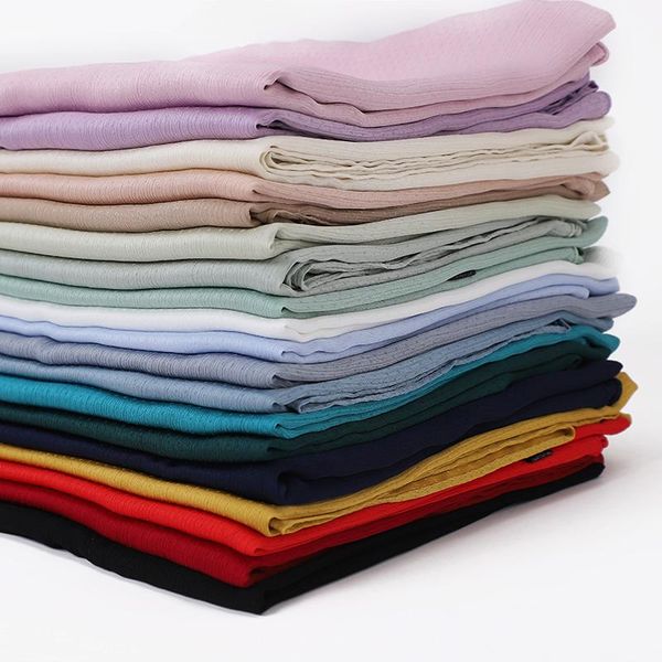 

scarves 10pcs chiffon crinkle insert bit hijabs design muslim wrap scarf headscarf, Blue;gray