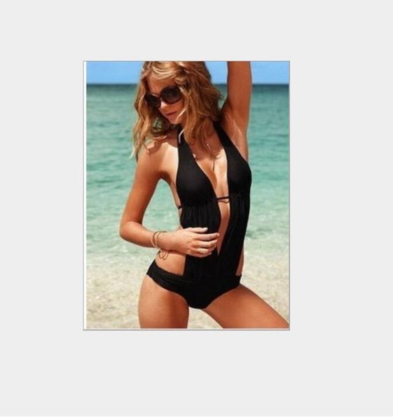 

swimwear women one piece swimsuit female bathing suit push up monokini swim wear, White;black