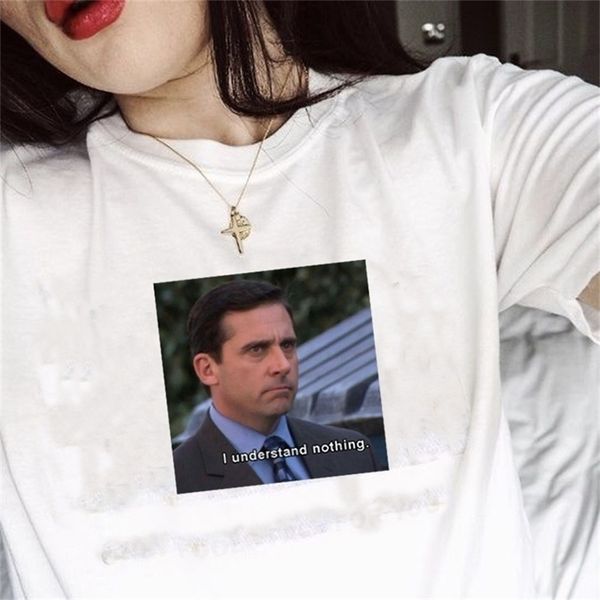 

i undertand nothing the office tv show quotes funny t-shirt hipsters meme tee 210512, White