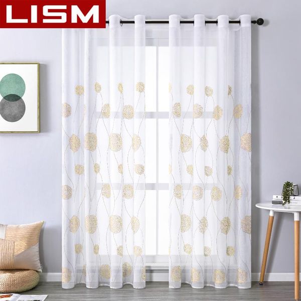 

sheer curtain for window tulle voile kitchen bedroom living room embroidered drape home decor treatment & drapes