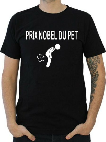 

mens t-shirt nobel prize of pet, White;black