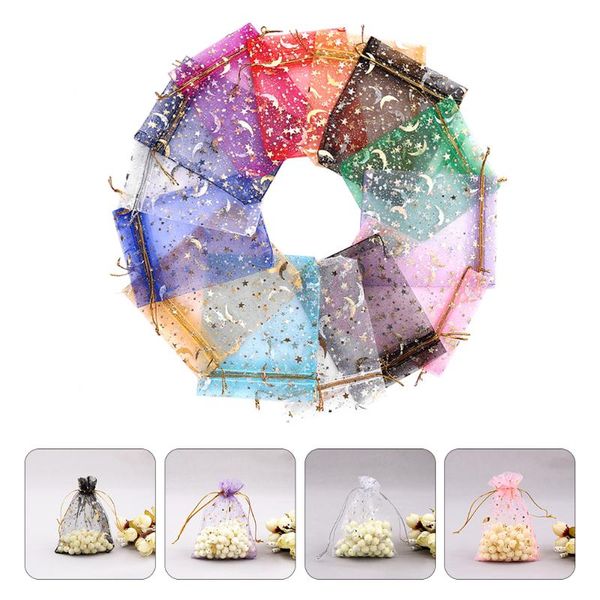 

gift wrap 50pcs drawstring organza bags chic candy party wedding favor