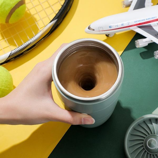 

mugs aircraft engine mixing cup coffee milk powder five grains yam mug rotating