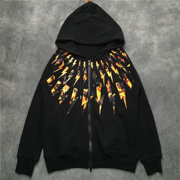 

men's hoodies & sweatshirts cotton veet hooded sweatshirt, coarse wool sweater, thunder hooded, e06, novel, Black