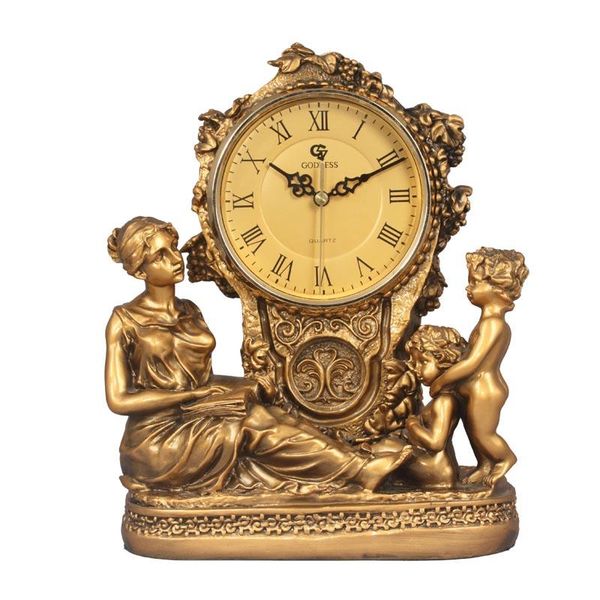 

desk & table clocks watches european living room resin seat silent clock deskarrangements creative