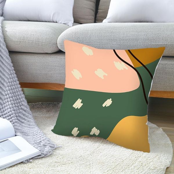 

cushion/decorative pillow 45×45cm pillowcases soft short plush decor cover car cushion velvet home furniture throw case decorative