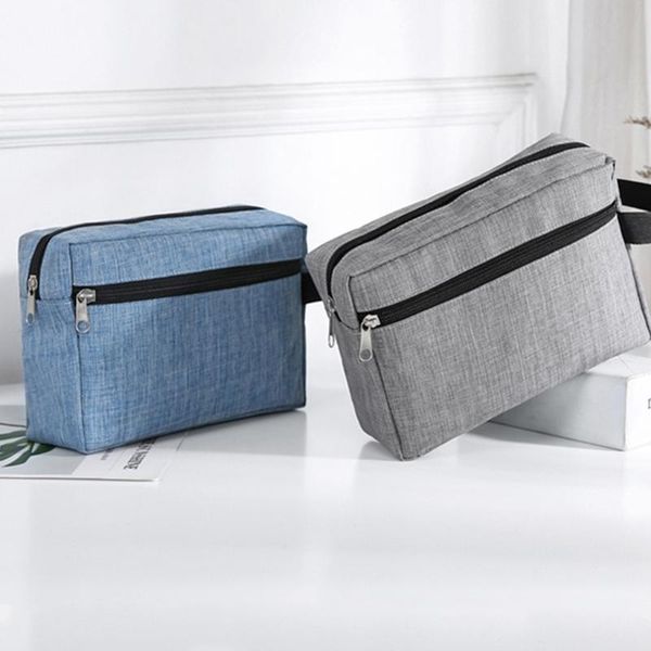 

cosmetic bags & cases m6cc travel waterproof oxford toiletry wash storage hand bag women men large double layer shaving case portable shower